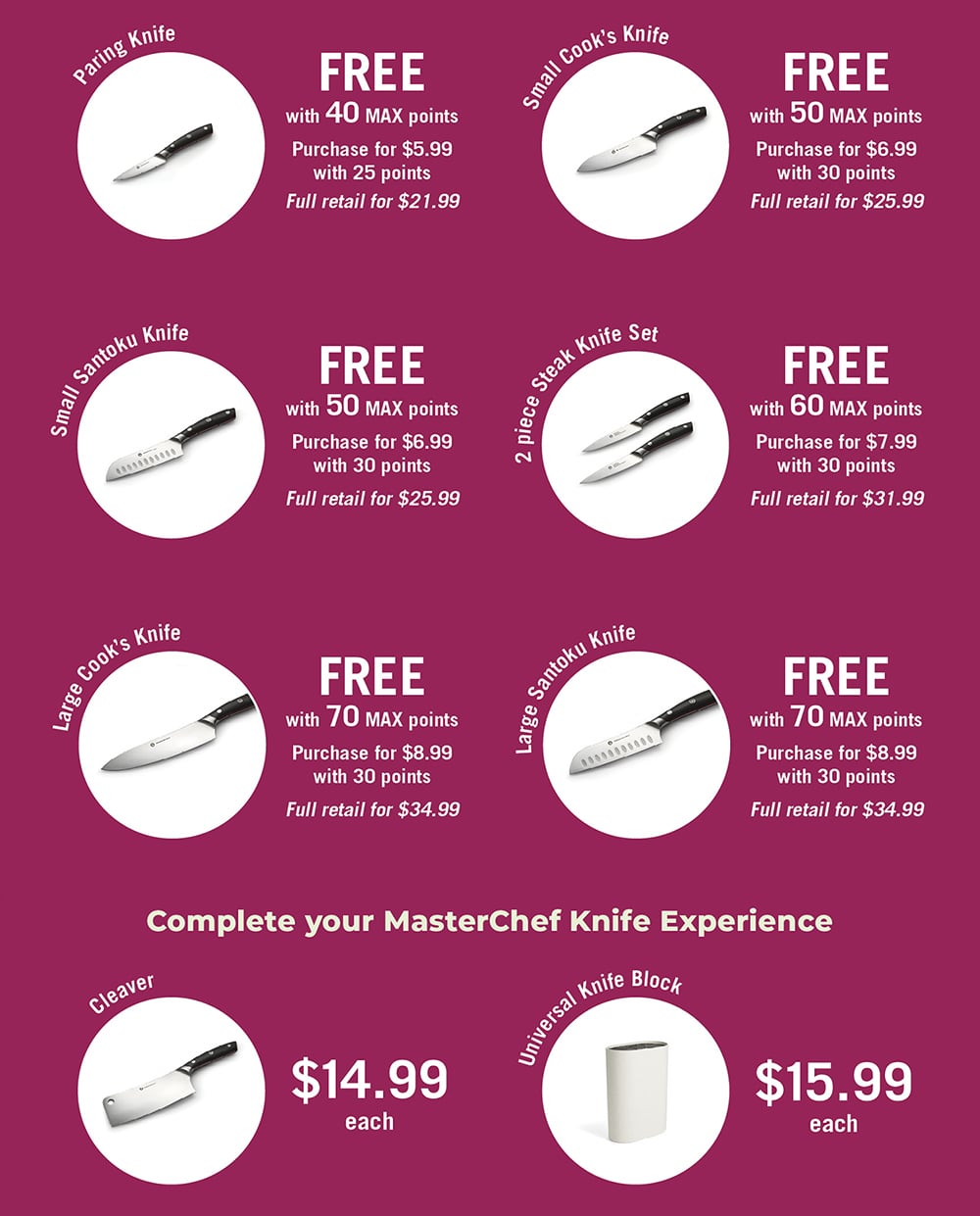 MasterChef Knives