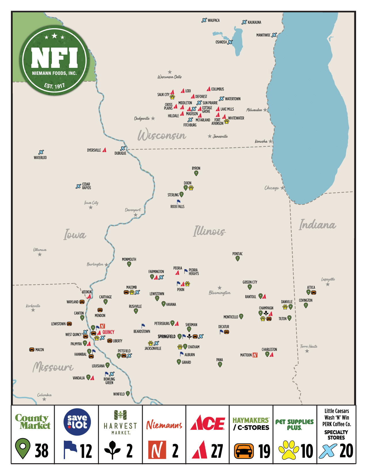 NFI Store Maps