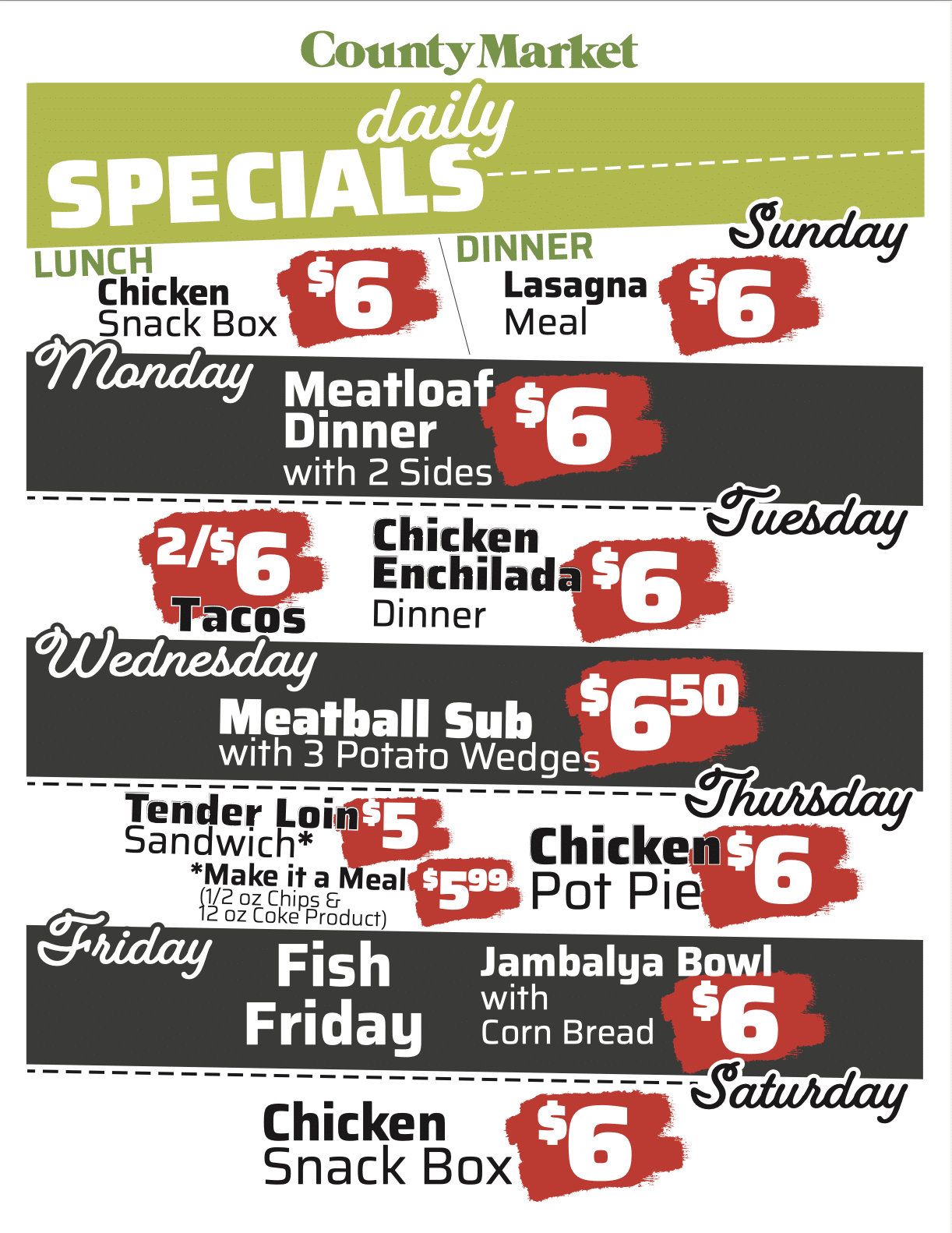 County market grocery store supermarket coupons recipes
