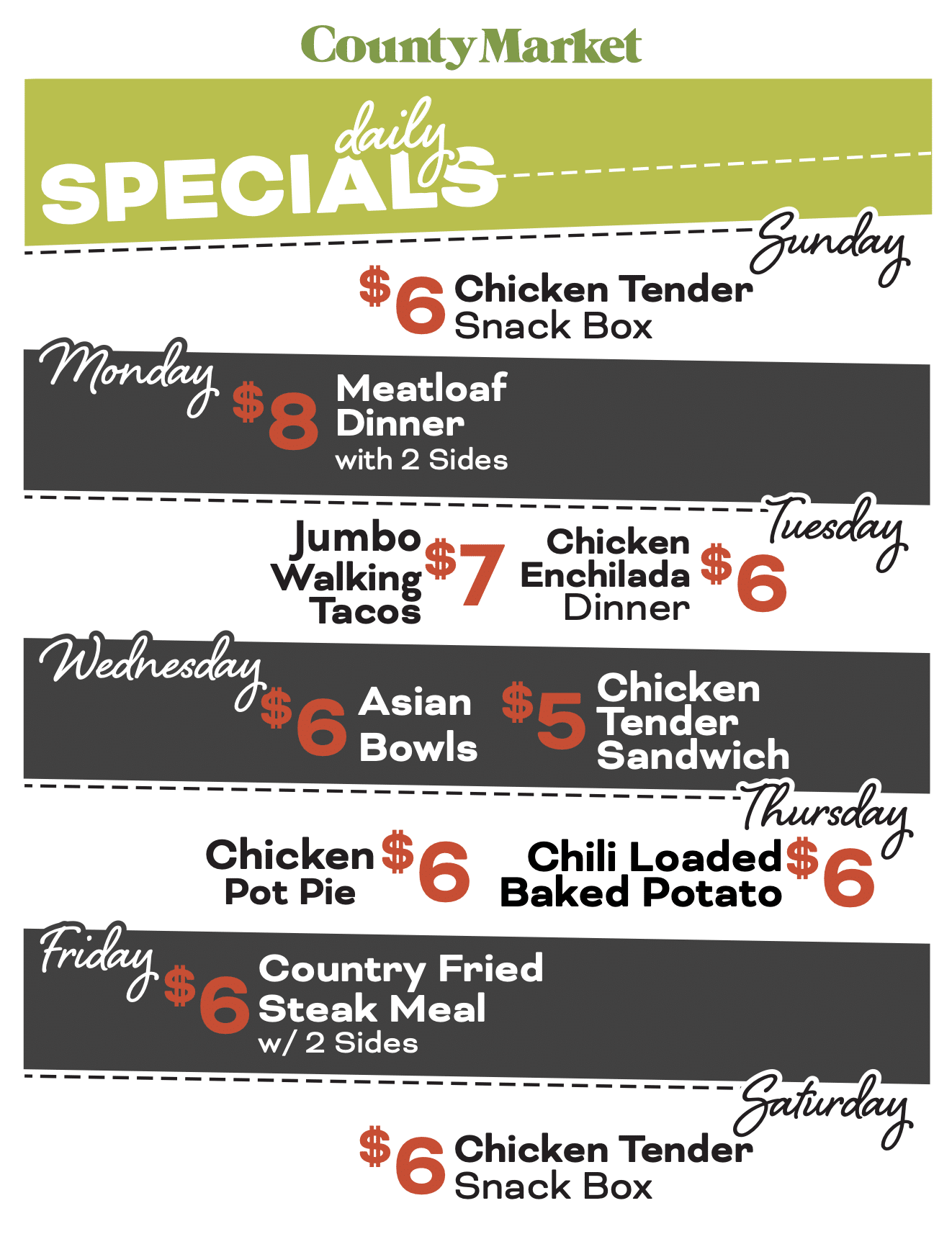 Daily Specials
