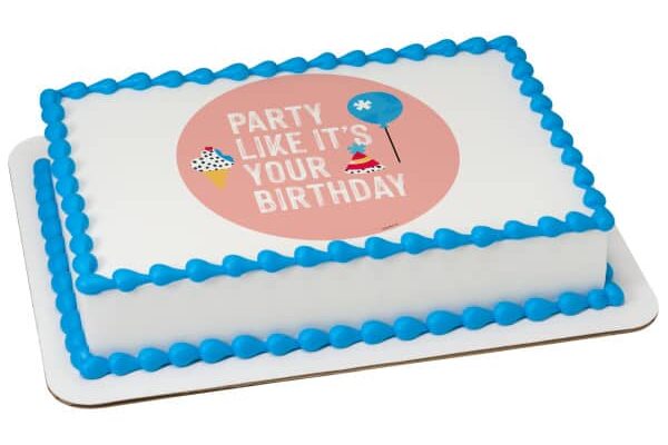 1/2 Sheet Cake with Edible Image